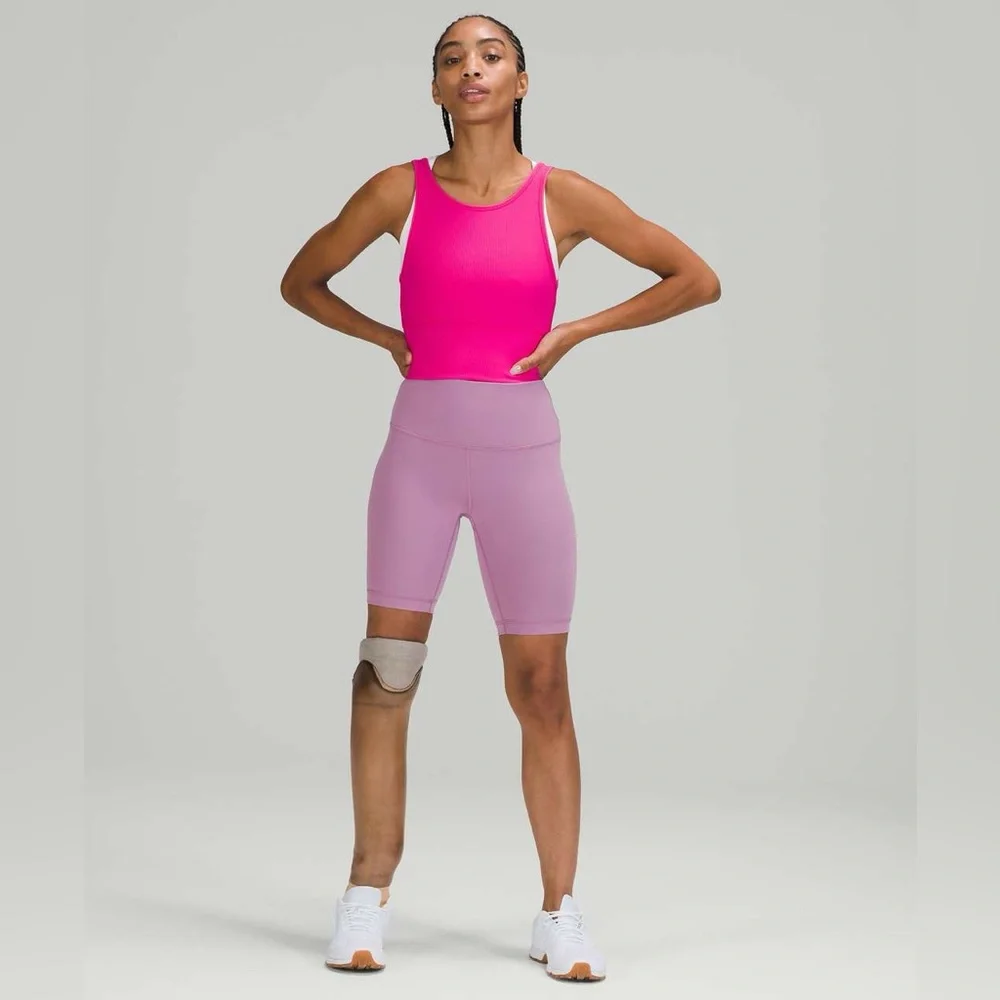 SOLD Lululemon Power Pivot Tank Top *Rib in Sonic Pink Size 8 - Picture 5 of 8